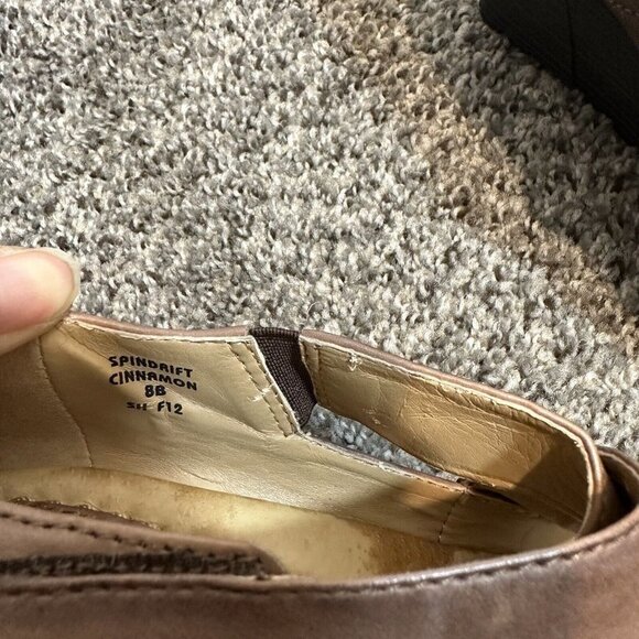 Earth Spindrift Leather Mary Jane Wedges Cinnamon Comfort Shoes Women Size 8 B - Picture 10 of 10